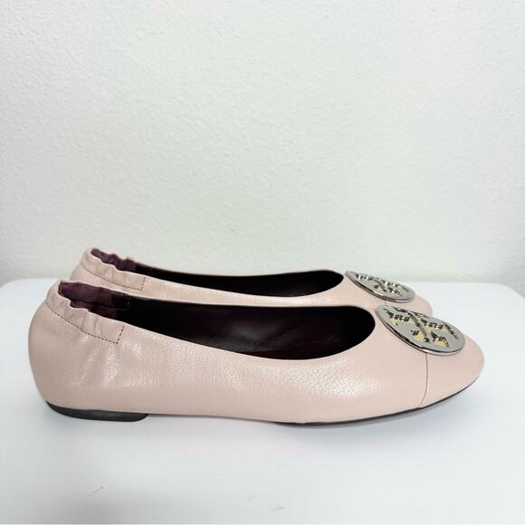 TORY BURCH Claire Cap-toe Ballet Flats Size 8 - Picture 1 of 6